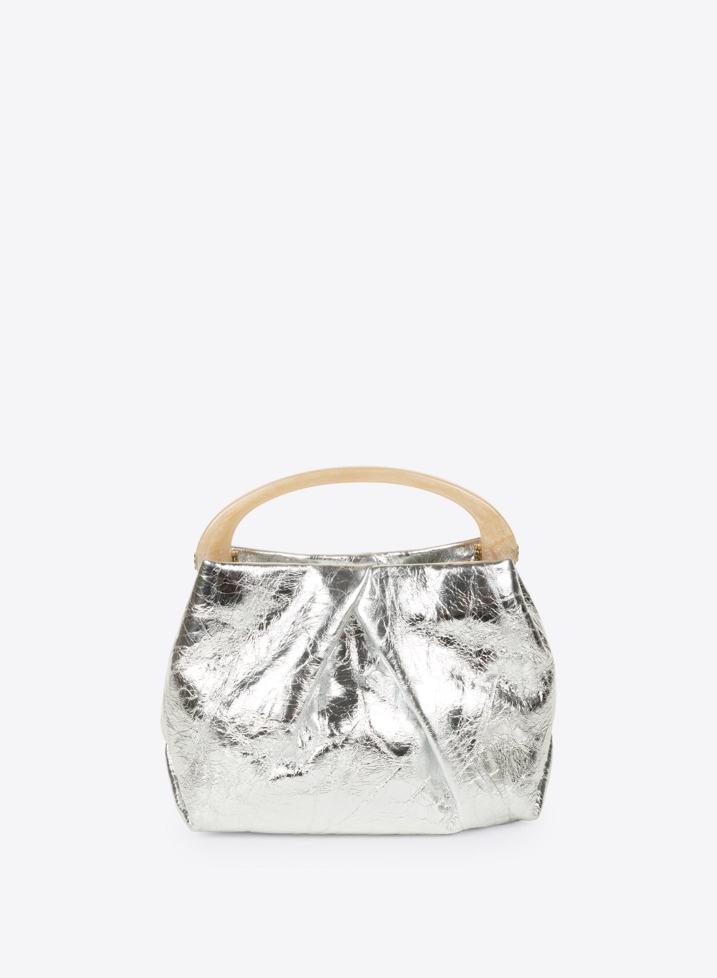 Small Pleated Leather Bag