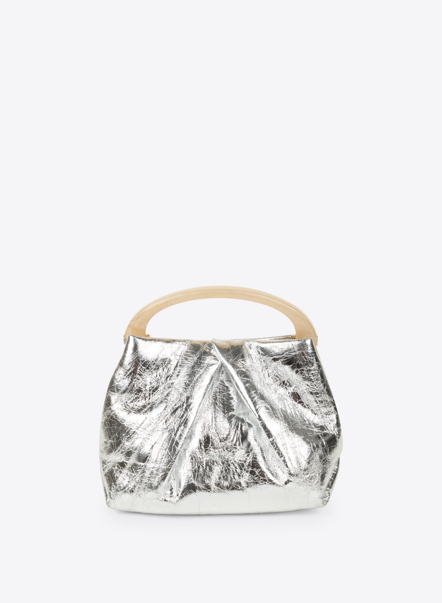 Small Pleated Leather Bag