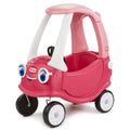 Princess Cozy Coupe® - Pink Ride-On Car with Parent Push Handle with Parent-Guided and Foot-Powered Play