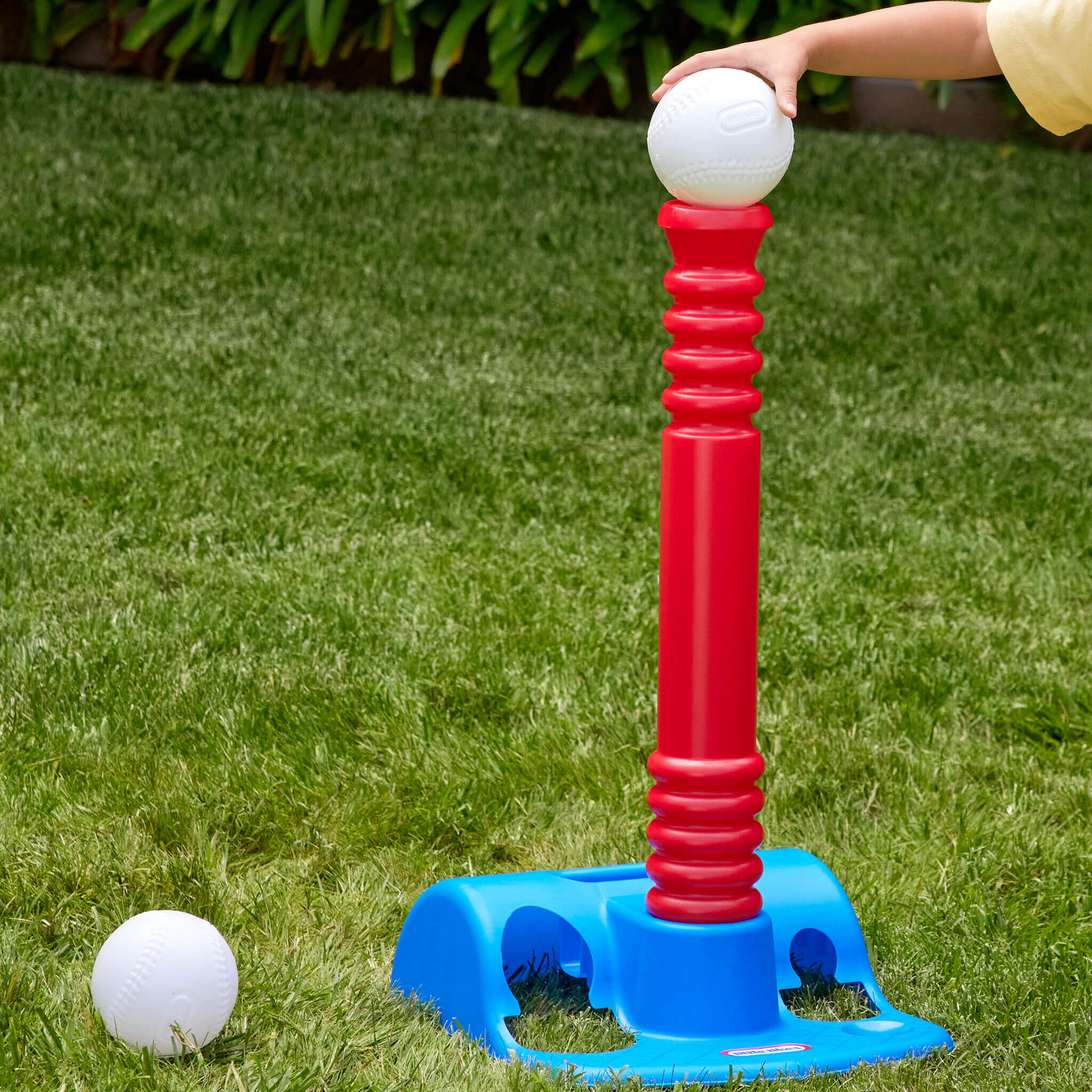 TotSports™ T-Ball Set - Backyard Baseball Practice Set for Young Players with Easy Contact and Active Play