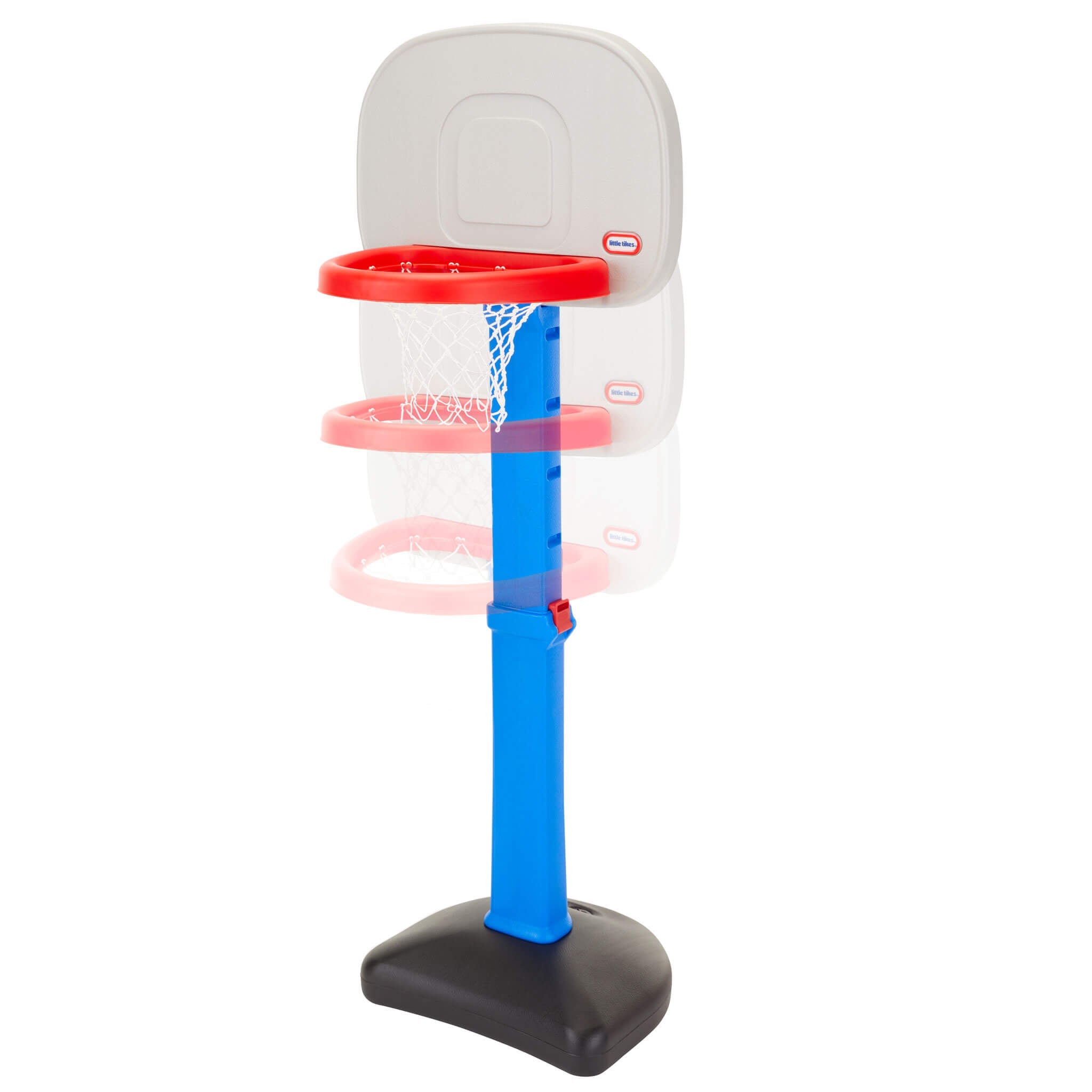 TotSports™ Easy Score™ Basketball Set - Adjustable Toddler Hoop with Oversized Rim with Easy Scoring for Growing Players