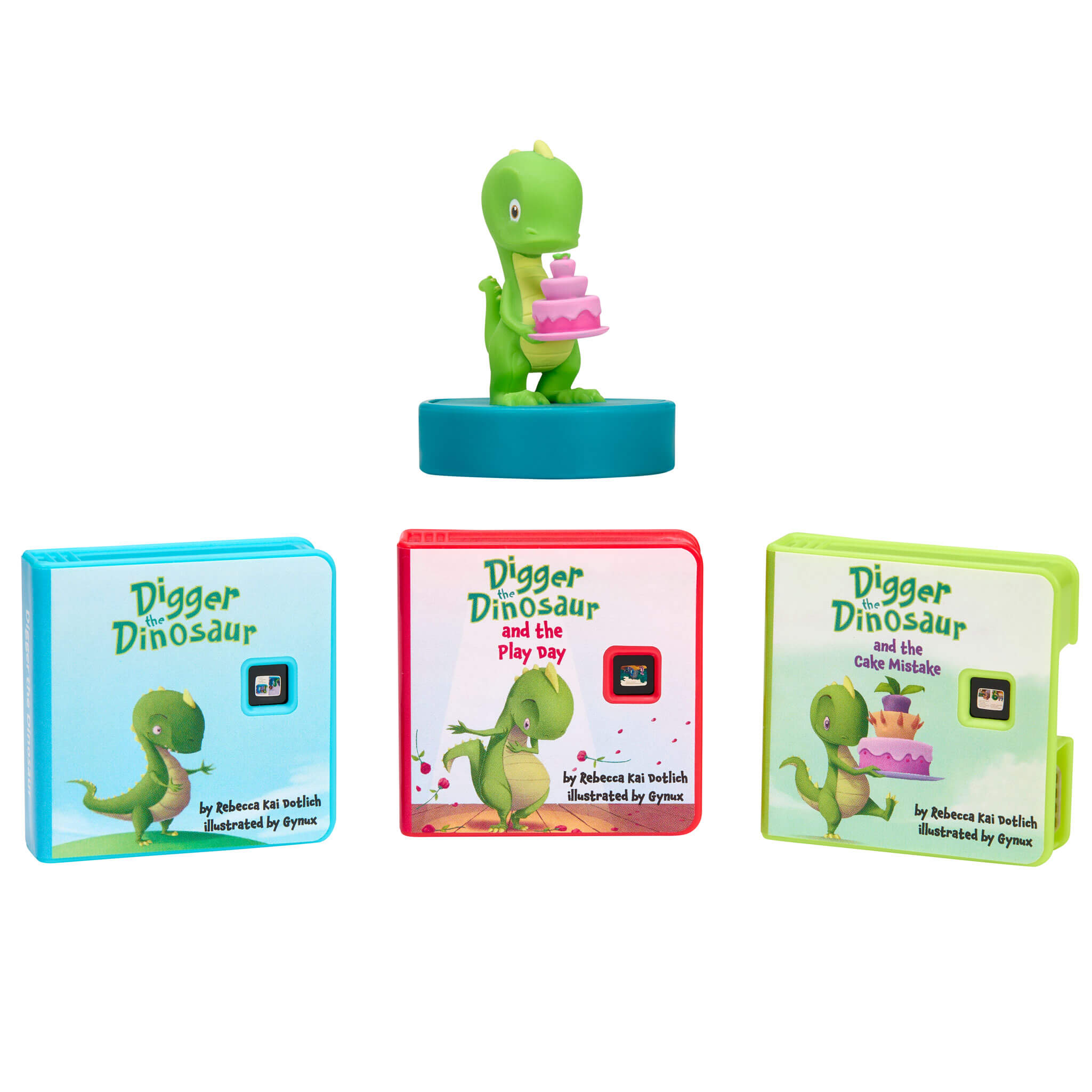 Story Dream Machine™ Harper Collins Digger the Dinosaur - Three-Story Dinosaur Projector Collection with Projected Stories with Sound Effects