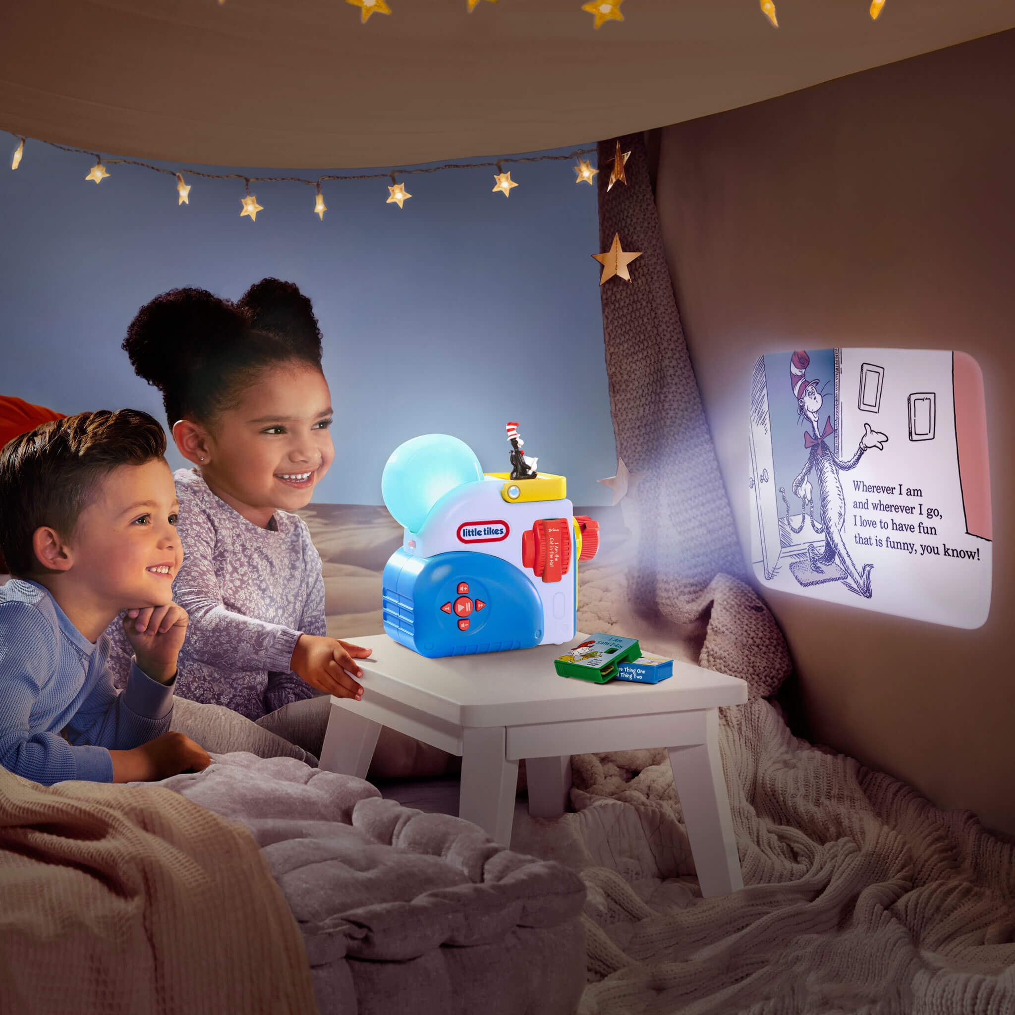 Story Dream Machine™ Dr. Seuss Starter Pack - Story Projector Pack with Three Dr. Seuss Tales with Portable Projected Story Adventures