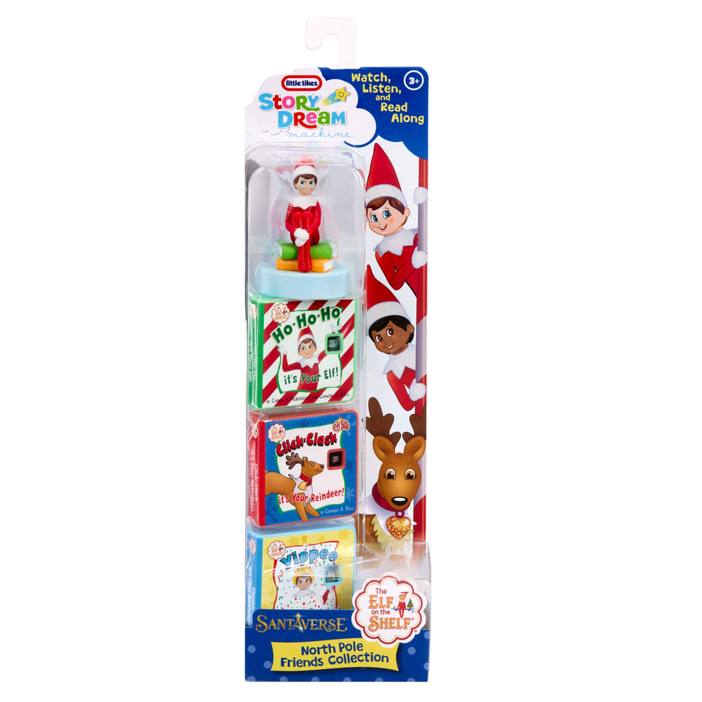 Story Dream Machine™ The Elf on the Shelf Santaverse North Pole Friends Collection - Holiday Story Projector Collection with Character with Festive Projected Stories and Sounds