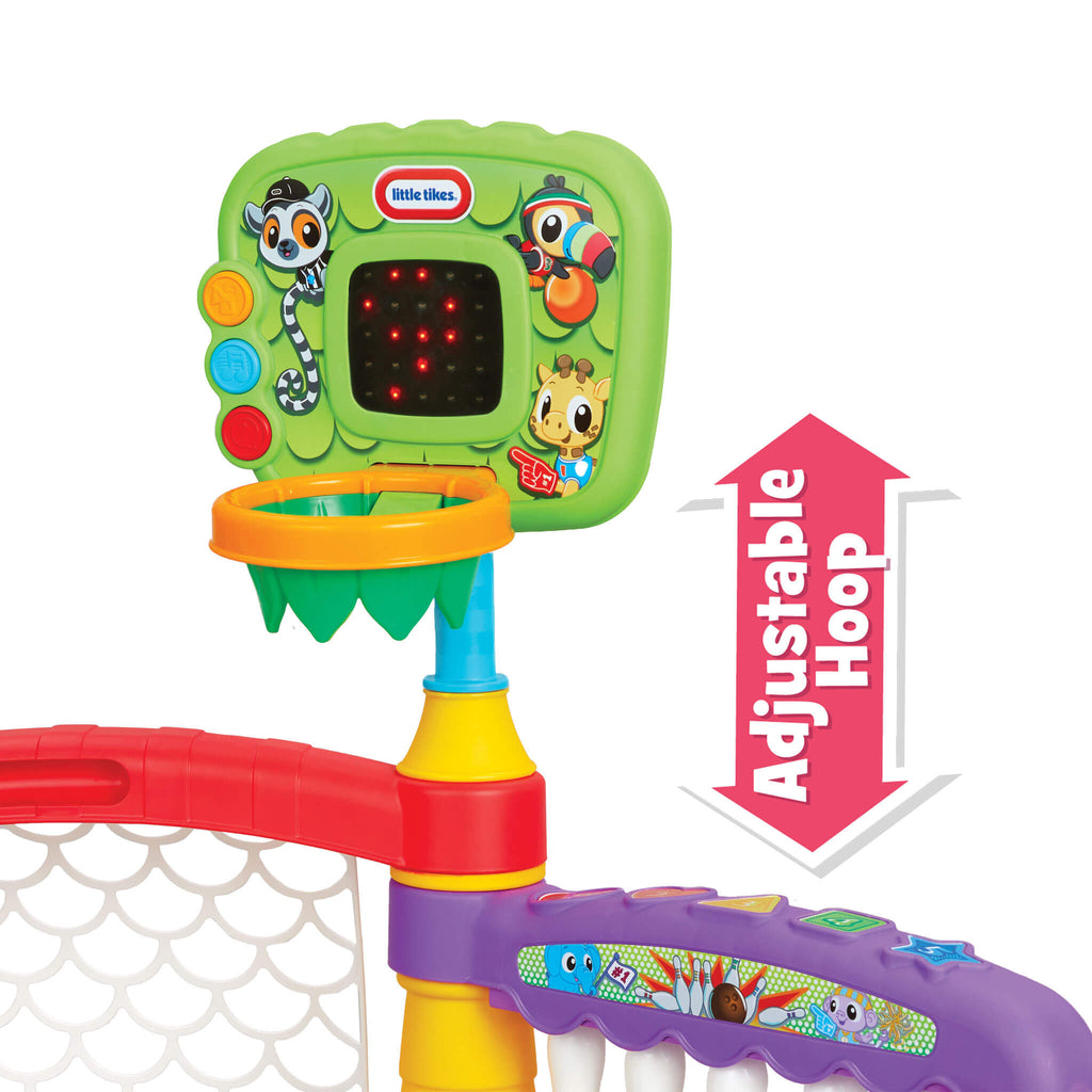 Learn & Play™ 3-in-1 Sports Zone™ - Basketball, Soccer and Bowling Activity Center with Multiple Sports in One Playset