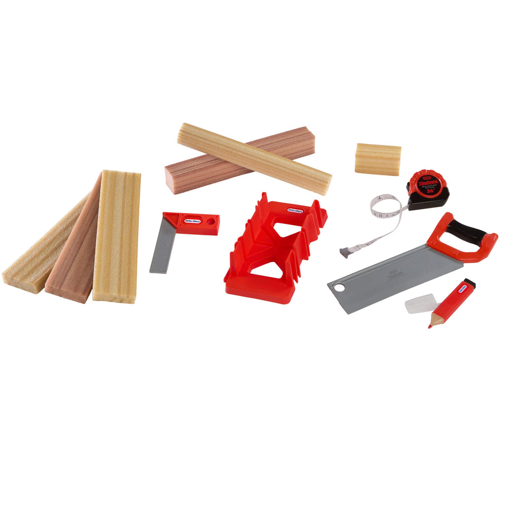Creative Construction™ Measure and Cut Set - Kids Measuring and Pretend Cutting Workshop Set with Measuring, Marking and Creative Building
