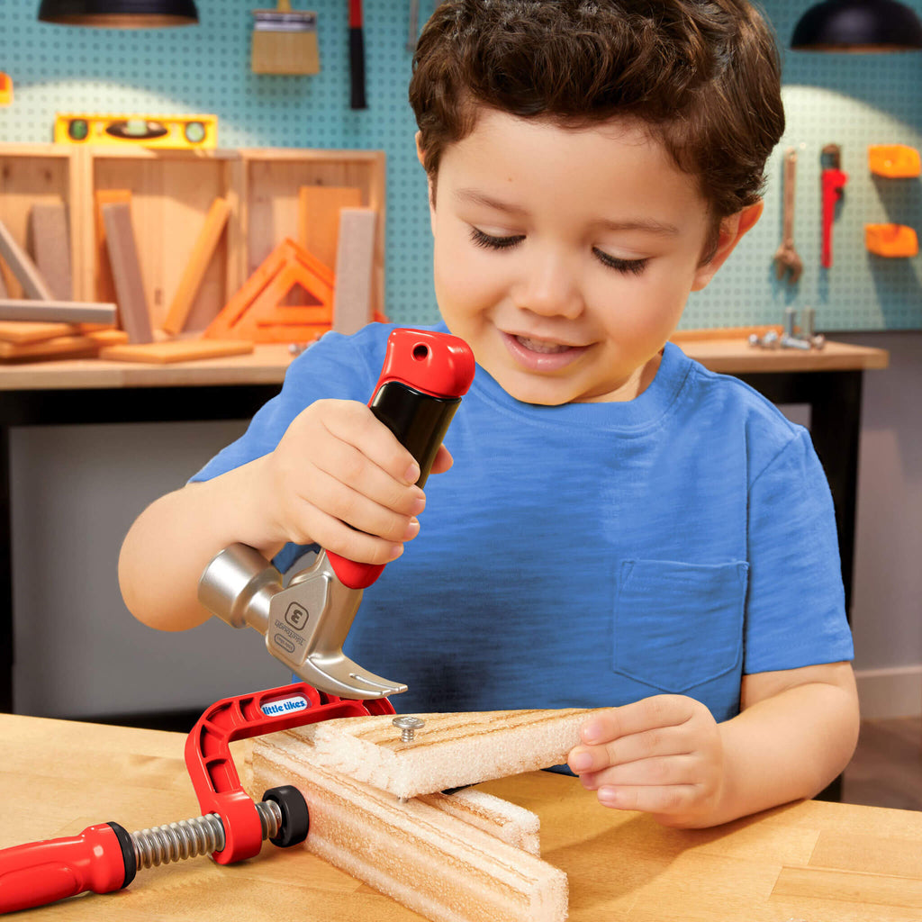 Creative Construction™ Hammer and Nail Set - Foam Nail Building Set with Kid-Friendly Hammer with Hands-On Building Without Sharp Pieces