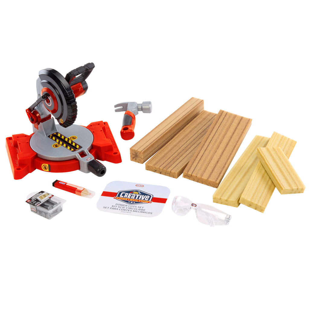 Creative Construction™ Power Cuts Set - Pretend Power Tool Set for Construction Play with Hands-On Building and Problem Solving