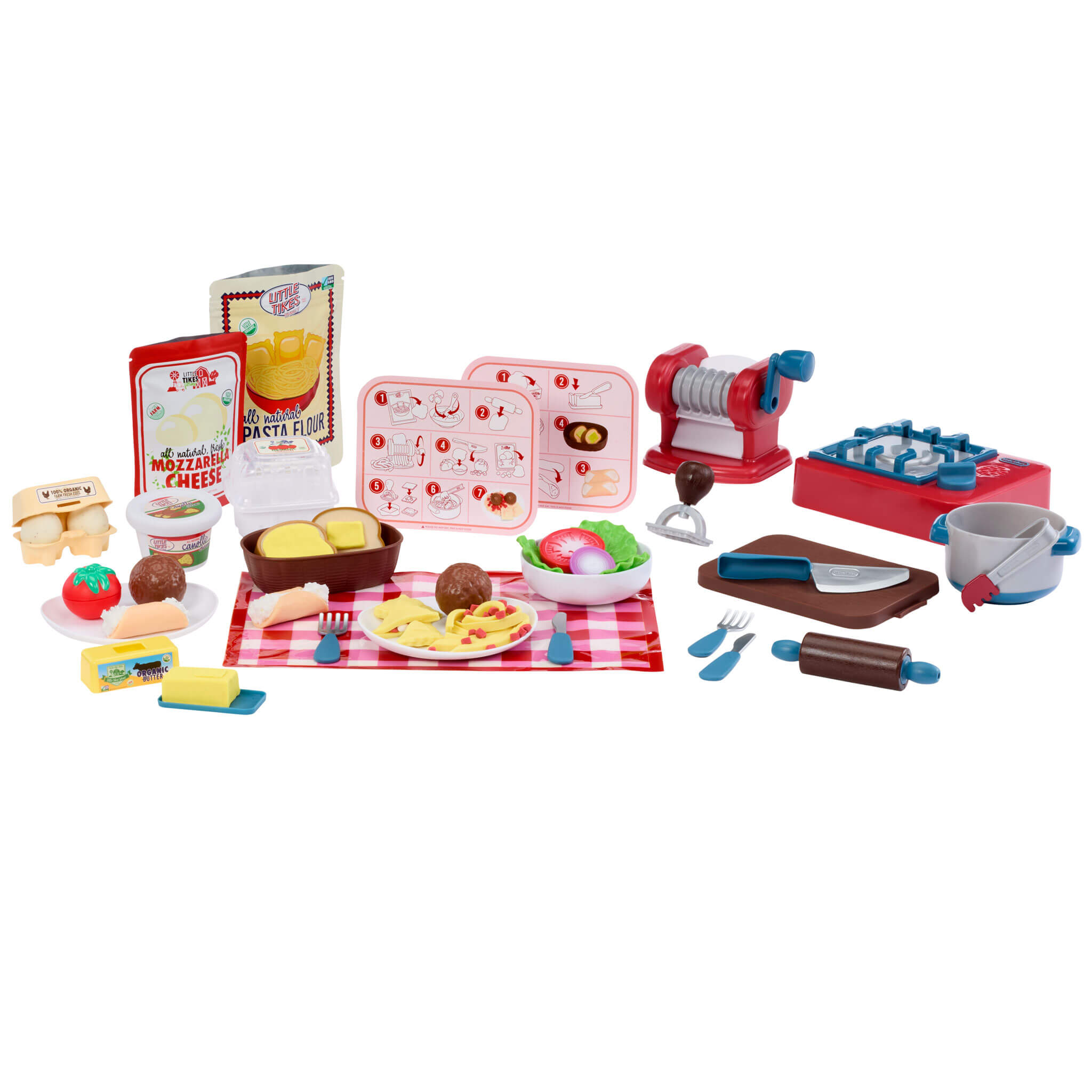 Creative Chefs™ Italian Restaurant Kit - Restaurant Play Set with Pasta Maker and Recipe Cards with Preparing, Cooking and Serving Adventures