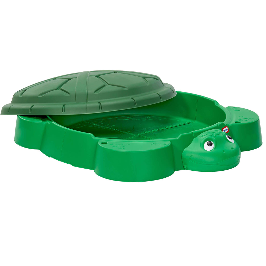 Turtle Sandbox - Outdoor Sand Play Center with Protective Lid with Covered Outdoor Sand Adventures