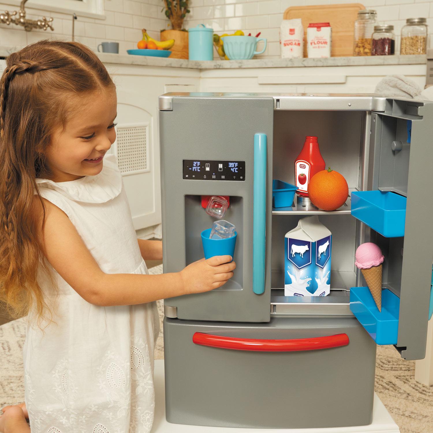 First Fridge - Realistic Pretend Kitchen Fridge with Accessories with Imaginative Home and Cooking Play
