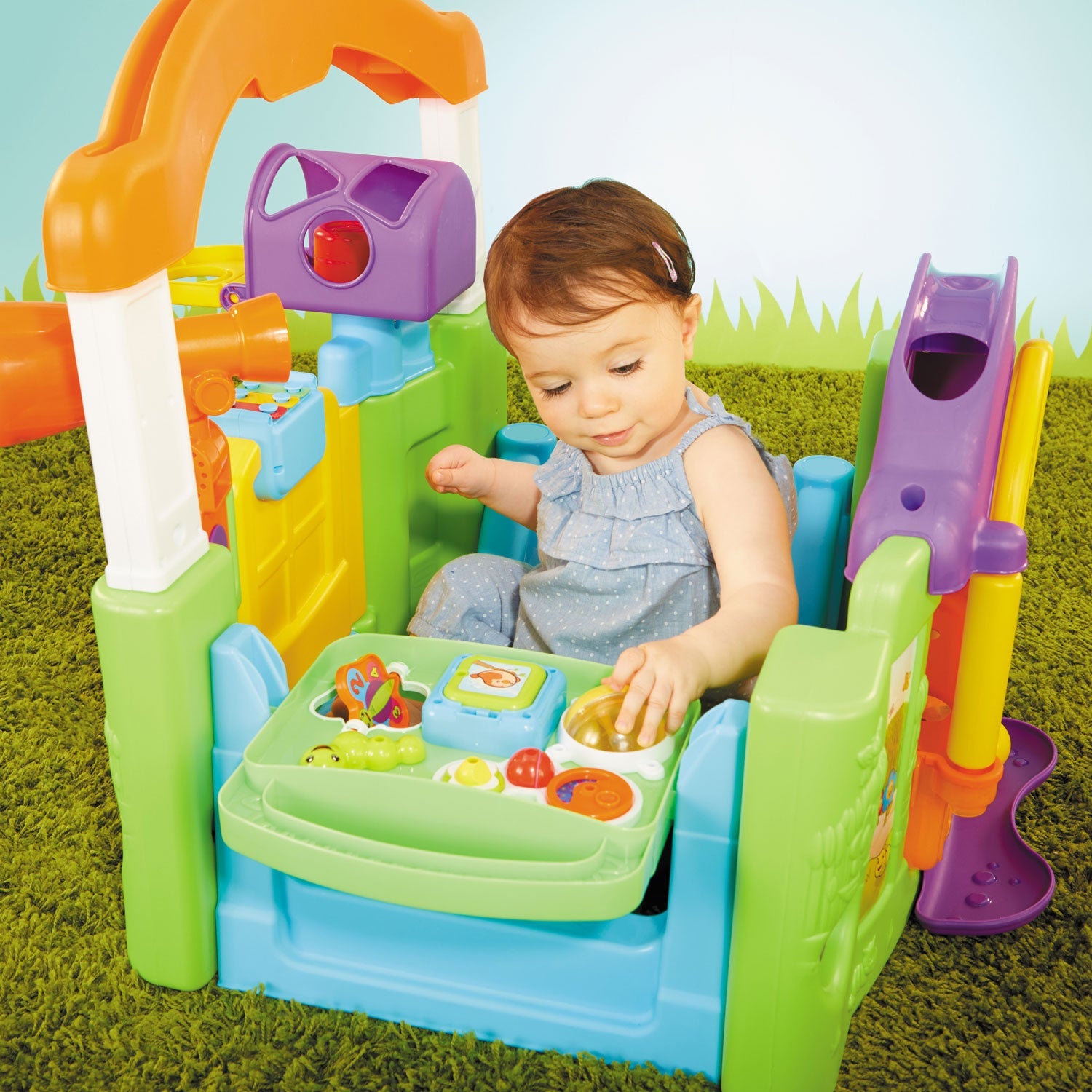 Activity Garden™ - Convertible Infant Activity Center with Two Play Modes with Flexible Activities as Children Grow
